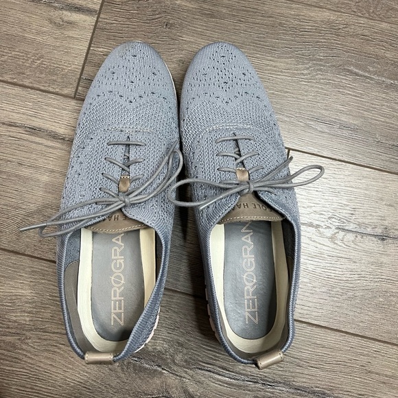 Cole Haan Zero Grand Pink and Grey Wingtip Oxfords Size 10.5 - Picture 7 of 7